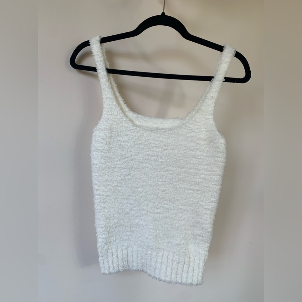 SKIMS COZY KNIT TANK (COLOR: BONE, SIZE: S/M)